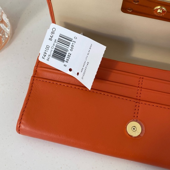 Coach Woven Leather Wallet - Picture 4 of 5